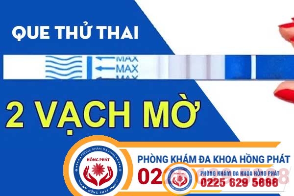 Que thử thai 2 vạch mờ có phải đã mang thai không?