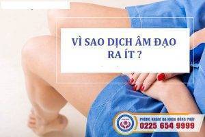 Vì sao dịch âm đạo ra ít và cách điều trị như thế nào?