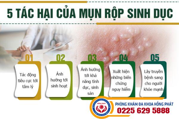 Những tác hại của bệnh mụn rộp sinh dục