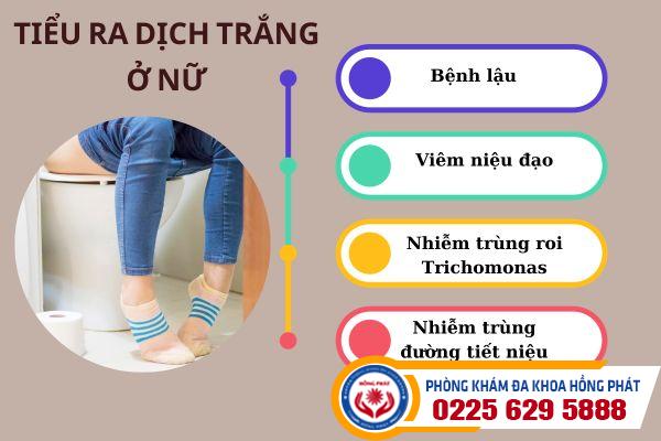 Tiểu ra dịch trắng ở nữ là bị bệnh gì?