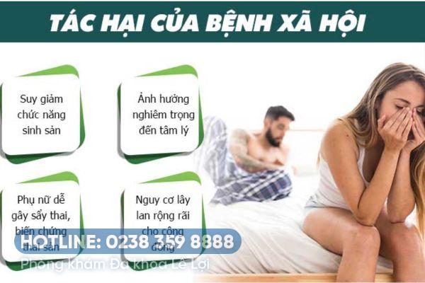 Những biến chứng nguy hiểm của bệnh xã hội